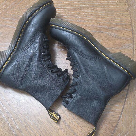 Dr Martens 1460 Pascal Womans Leather Black Boots, Size 7 - Picture 9 of 14